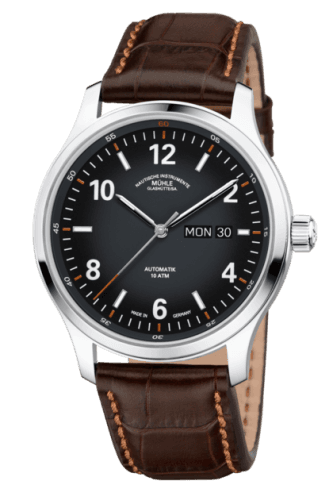 Mühle Glashütte Lunova Tag/Datum Black / Strap