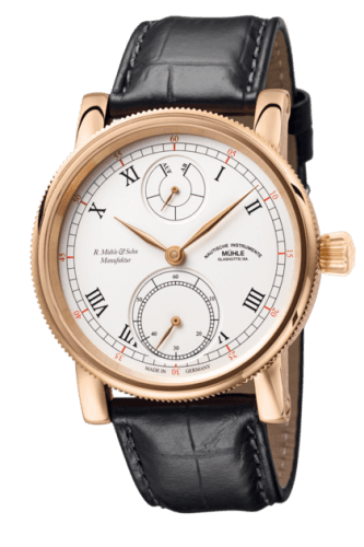 Mühle Glashütte Robert Mühle Auf/Ab GOLD White / Strap