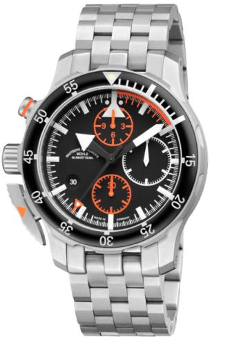 Mühle Glashütte S.A.R. Flieger Chronograph Black / Bracelet