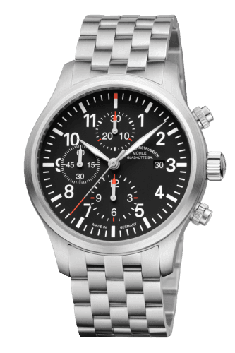 Mühle Glashütte Terrasport I Chronograph Black / Bracelet