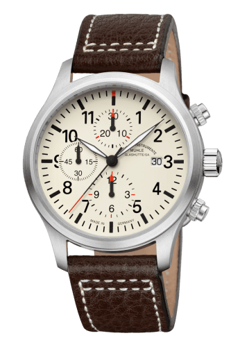 Mühle Glashütte Terrasport I Chronograph Cream / Strap