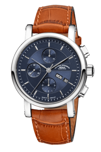 Mühle Glashütte Teutonia II Chronograph Blue / Strap