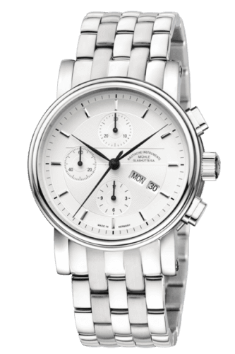 Mühle Glashütte Teutonia II Chronograph Silver / Bracelet