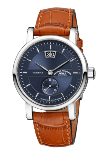 Mühle Glashütte Teutonia II Großdatum Chronometer Blue / Strap