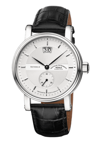 Mühle Glashütte Teutonia II Großdatum Chronometer Silver / Strap