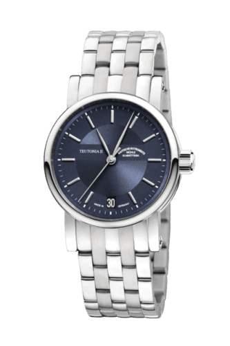 Mühle Glashütte Teutonia II Medium Blue Silver / Bracelet