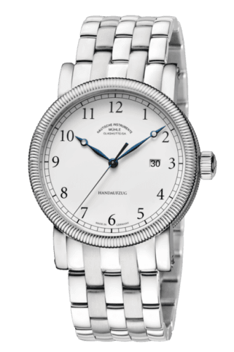 Mühle Glashütte Teutonia III Handaufzug White / Bracelet