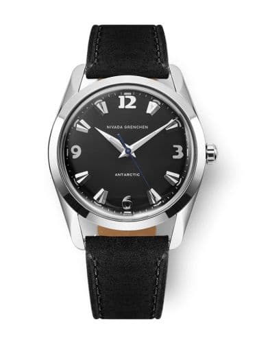 Nivada Grenchen Antarctic 35 Black - White Luminova / Stainless Steel / Black