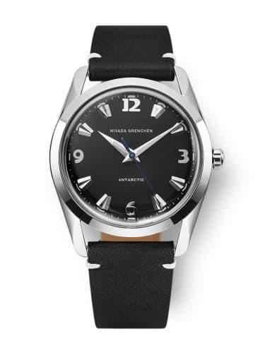Nivada Grenchen Antarctic 35 Black - White Luminova / Stainless Steel / Black - White