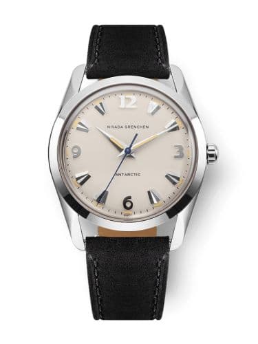 Nivada Grenchen Antarctic 35 Eggshell - Beige Luminova / Stainless Steel / Black
