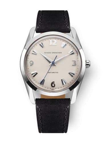 Nivada Grenchen Antarctic 35 Eggshell - White Luminova / Stainless Steel / Black