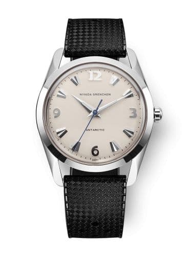 Nivada Grenchen Antarctic 35 Eggshell - White Luminova / Stainless Steel / Tropic