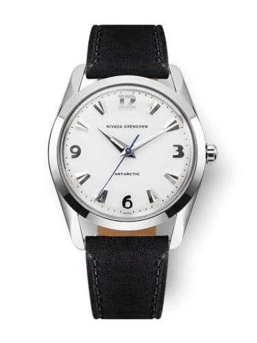 Nivada Grenchen Antarctic 35 White - White Luminova / Stainless Steel / Black