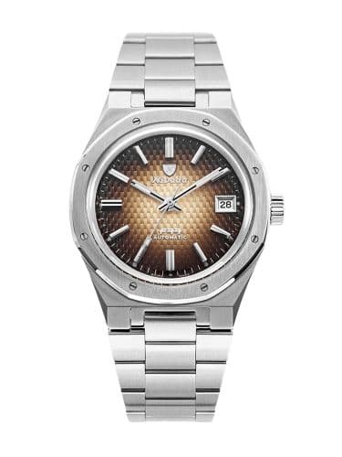 Nivada Grenchen F77 Date Stainless Steel / Brown Smoked / Bracelet