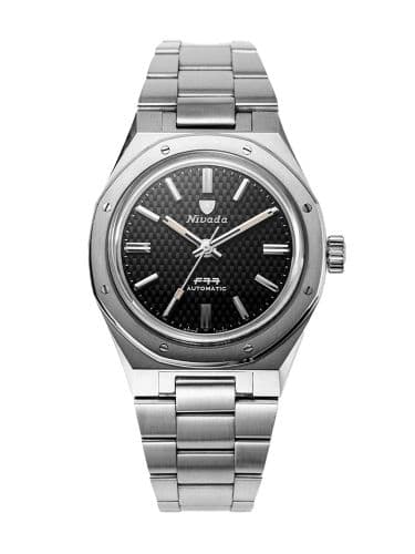 Nivada Grenchen F77 Stainless Steel / Black / Bracelet