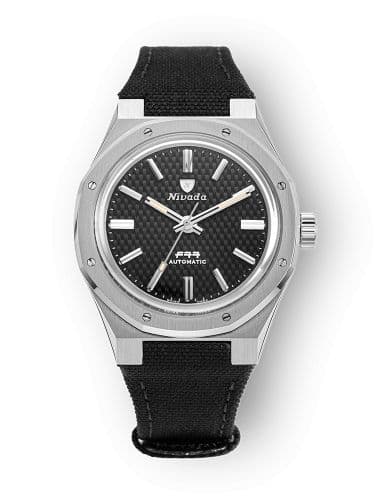 Nivada Grenchen F77 Stainless Steel / Black / Velcro