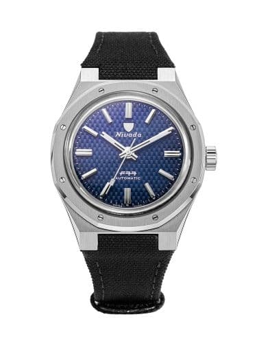 Nivada Grenchen F77 Stainless Steel / Blue / Velcro