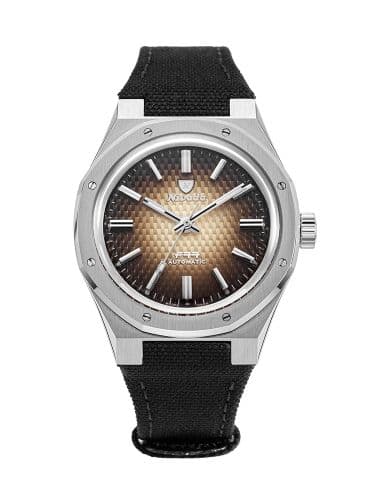 Nivada Grenchen F77 Stainless Steel / Brown Smoked / Black / Velcro