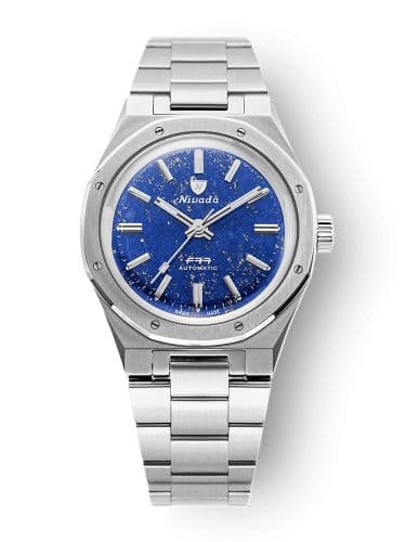 Nivada Grenchen F77 Stainless Steel / Lapis Lazuli / Bracelet