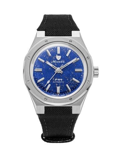 Nivada Grenchen F77 Stainless Steel / Lapis Lazuli / Velcro