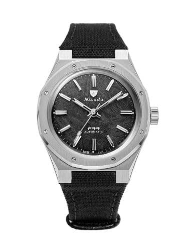 Nivada Grenchen F77 Stainless Steel / Meteorite / Velcro