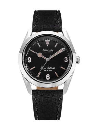 Nivada Grenchen Super Antarctic 3.6.9. Black / Stainless Steel / Black
