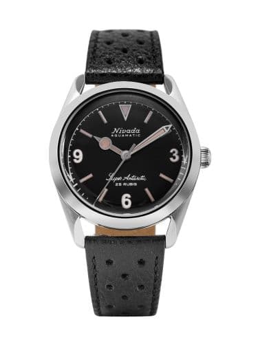 Nivada Grenchen Super Antarctic 3.6.9. Black / Stainless Steel / Black Racing