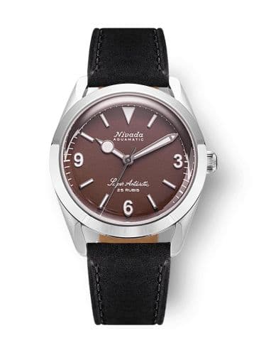 Nivada Grenchen Super Antarctic 3.6.9. Brown - White Luminous / Stainless Steel / Black