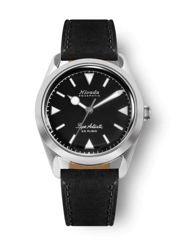 Nivada Grenchen Super Antarctic Black - White Luminova / Stainless Steel / Black