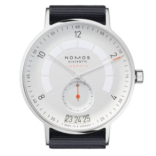 Nomos Glashütte Autobahn Neomatik 41 Date Silver