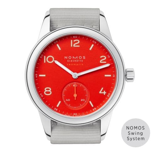 Nomos Glashütte Club Neomatik 37 Signal Red