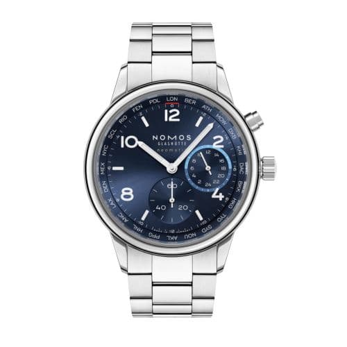 Nomos Glashütte Club Spiort Neomatik Worldtimer Blue