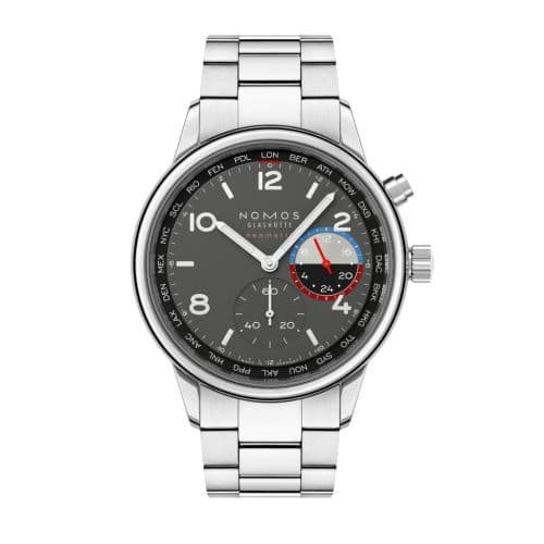 Nomos Glashütte Club Spiort Neomatik Worldtimer Volcano