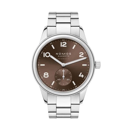 Nomos Glashütte Club Sport Neomatik 39 Indian Summer - Tabac / Open Case Back