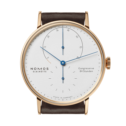 Nomos Glashütte Lambda 39 Roségold Blue Hands