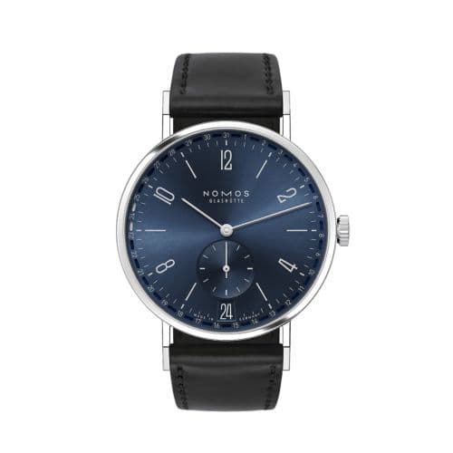 Nomos Glashütte Tangente 2date Blue / Closed Case Back