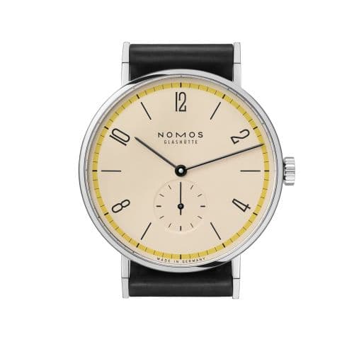 Nomos Glashütte Tangente 38 A Century of Bauhaus Yellow