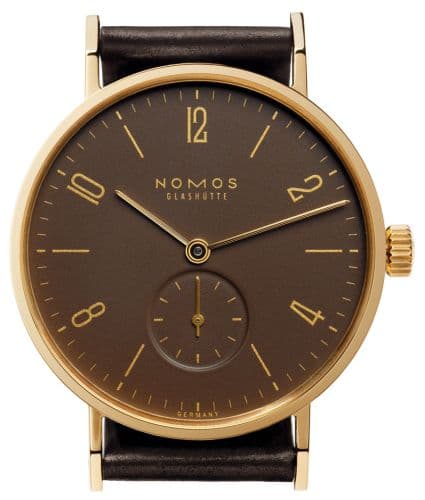 Nomos Glashütte Tangente Gold mocca