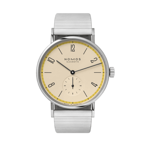 Nomos Glashütte Tangomat A Century of Bauhaus Yellow
