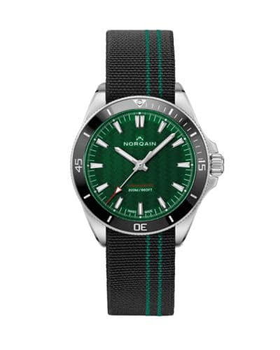 Norqain Adventure Neverest 40 Stainless Steel / Green / Black - Green Flex