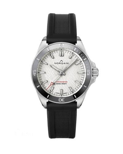 Norqain Adventure Neverest Glacier 40 Stainless Steel / Silver / Black Rubber
