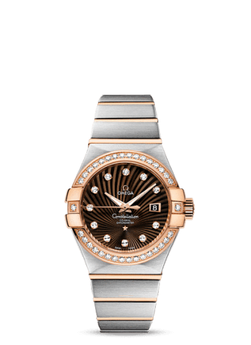 Omega Constellation Co-Axial 31 Stainless Steel / Red Gold / Diamond / Brown Supernova