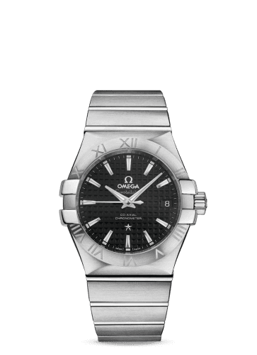 Omega Constellation Co-Axial 35 Stainless Steel / Black Clous de Paris
