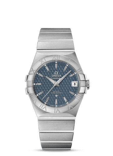 Omega Constellation Co-Axial 35 Stainless Steel / Lozenge Blue