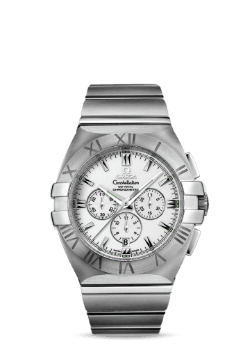 Omega Constellation Co-Axial 41 Chronograph Double Eagle Stainless Steel / White / Bracelet
