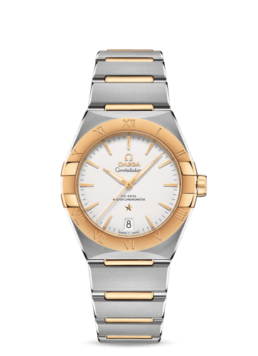 Omega Constellation Master Chronometer 36 Stainless Steel / Yellow Gold / Silver / Bracelet