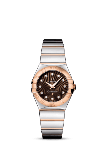 Omega Constellation Quartz 27 Polished Stainless Steel / Red Gold / Brown Supernova