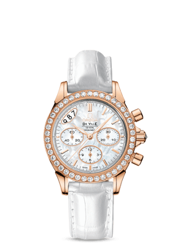 Omega De Ville Co-Axial 35 Chronograph Red Gold Diamond / MOP
