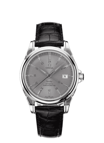 Omega De Ville Co-Axial 38.7 GMT Stainless Steel / Grey