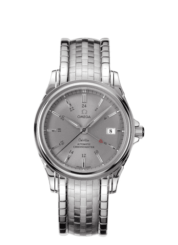 Omega De Ville Co-Axial 38.7 GMT Stainless Steel / Grey / Bracelet
